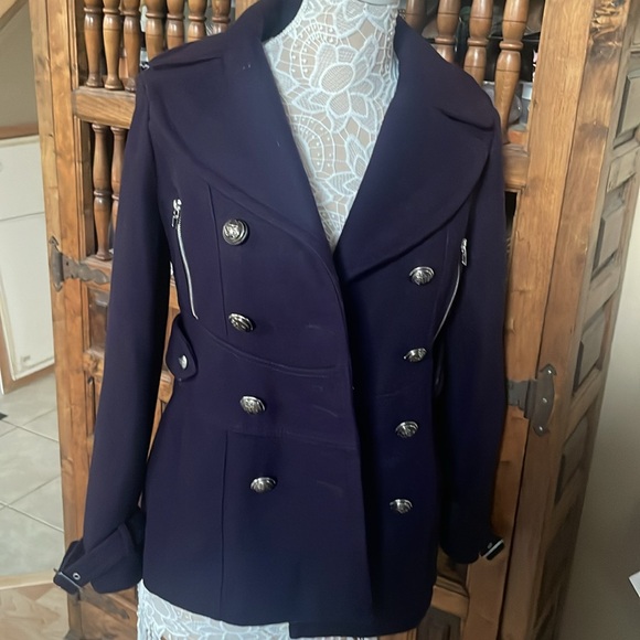 Miss Sixty dark navy pea coat - Picture 1 of 13